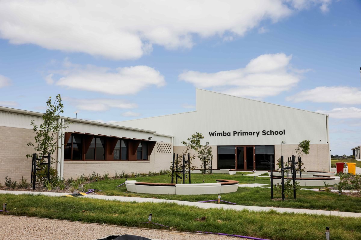 Wimba Primary School – official opening, exterior of Wimba Primary School