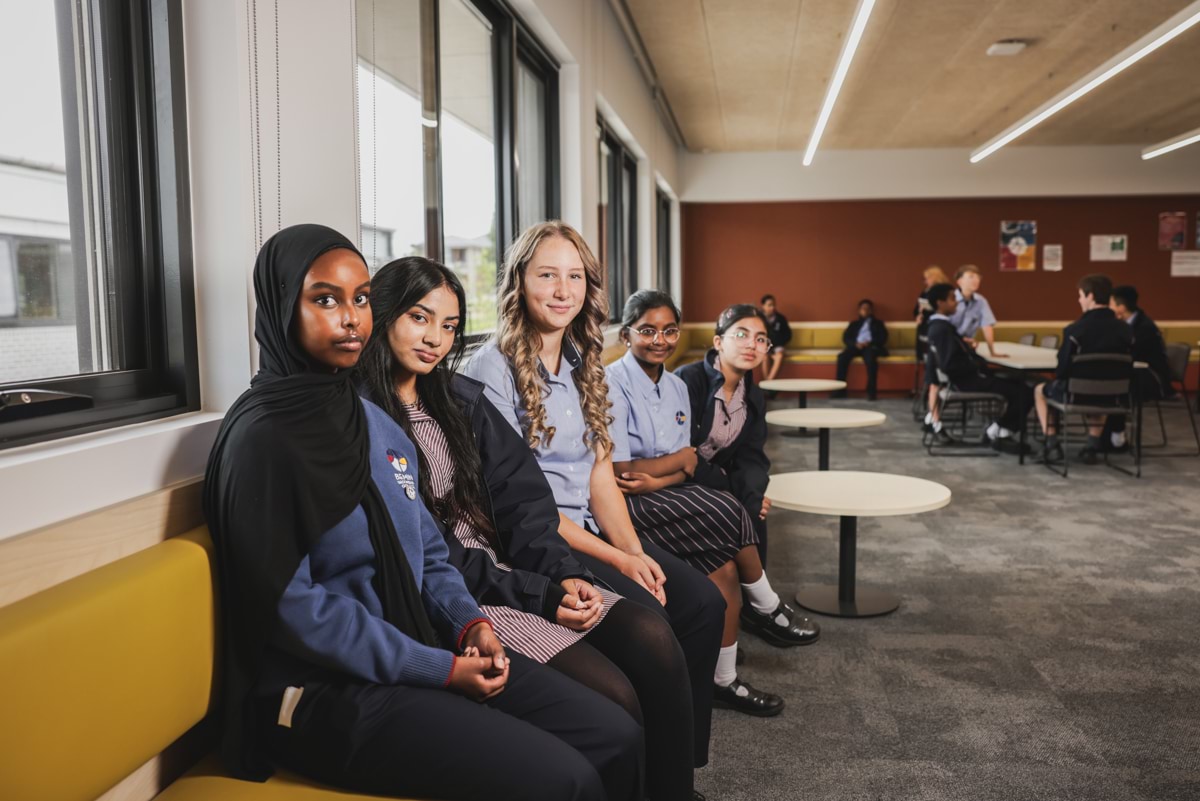 Bemin Secondary College – official opening, students in their learning space