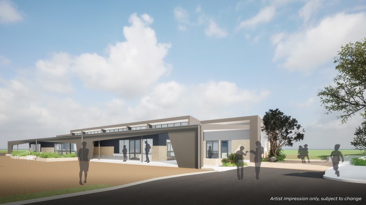 Bundoora Secondary College – upgrade and modernisation, illustrated render of the science building