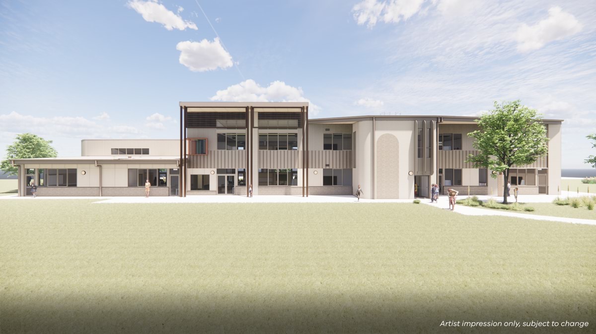 Aintree Primary School, New School – Expansion, illustrated render