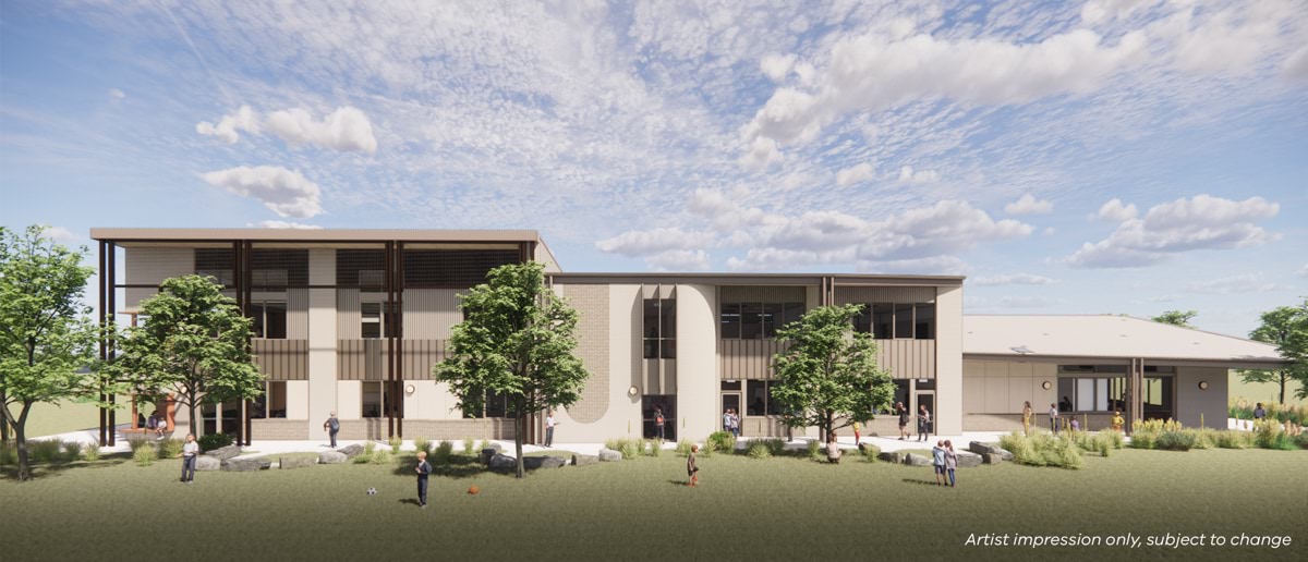 Aintree Primary School, New School – Expansion, illustrated render