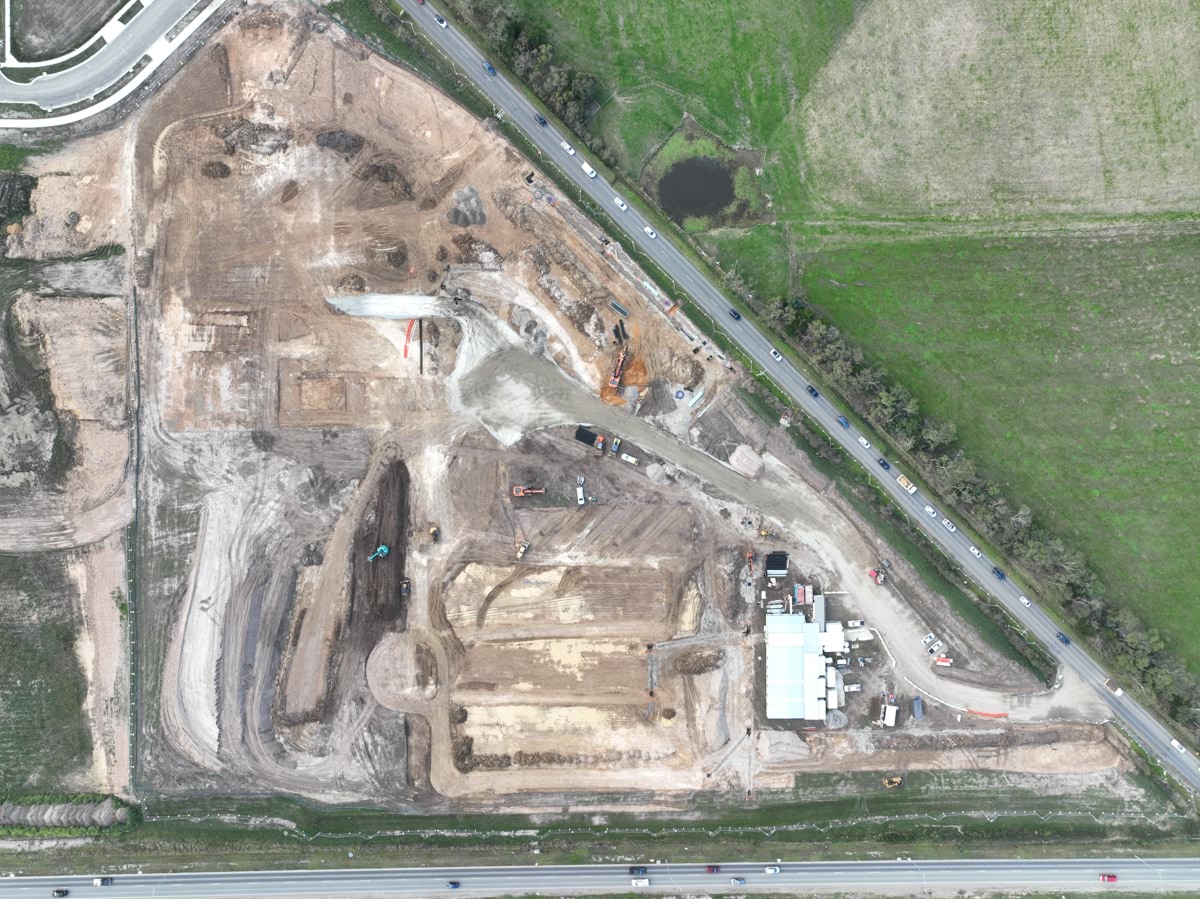 Clyde North Secondary School (interim name) – new school, site progress – April 2024