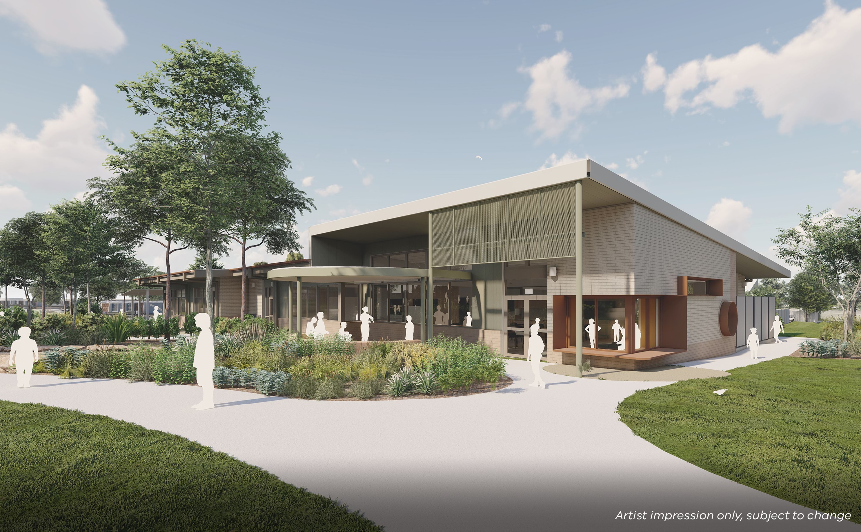 Wollert Central Primary School (interim name) – illustrated render