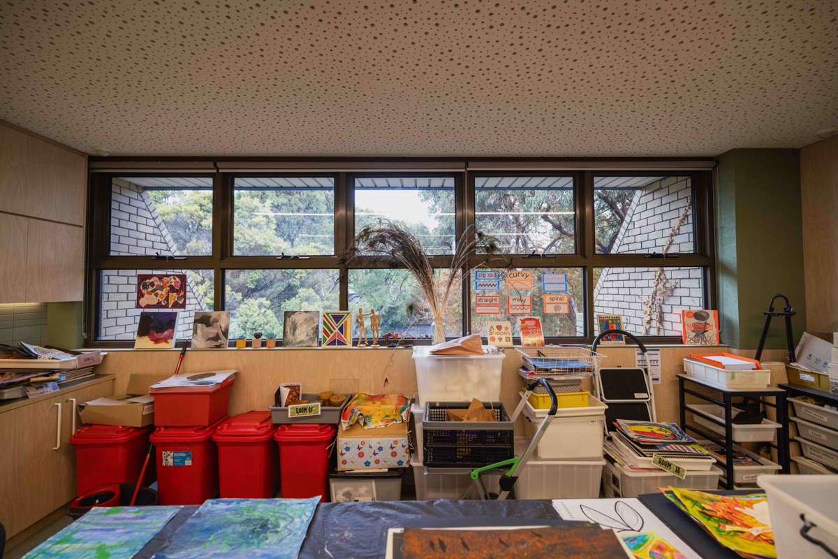 Ascot Vale Heights School - completed upgrade, photograph of Art room