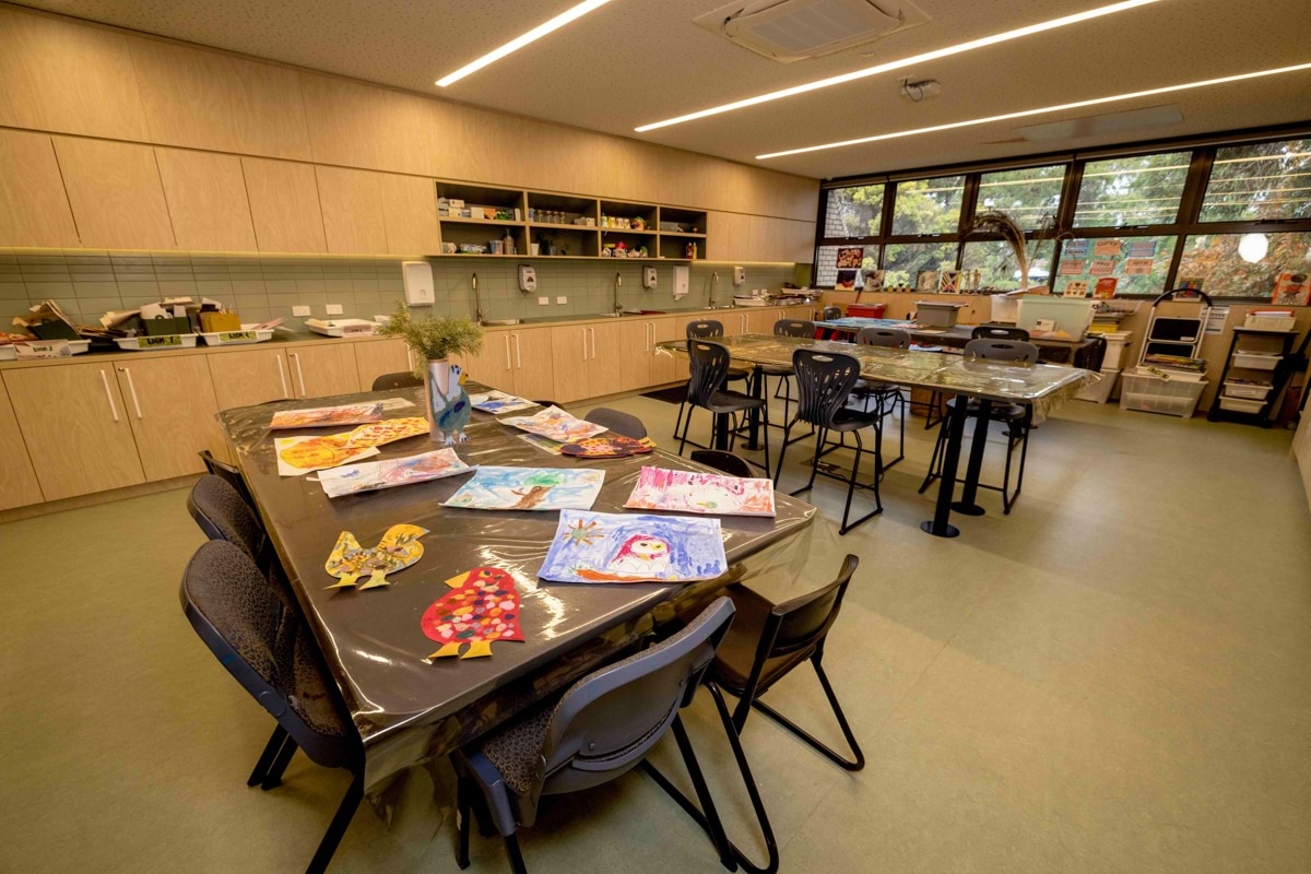 Ascot Vale Heights School - completed upgrade, photograph of Art room