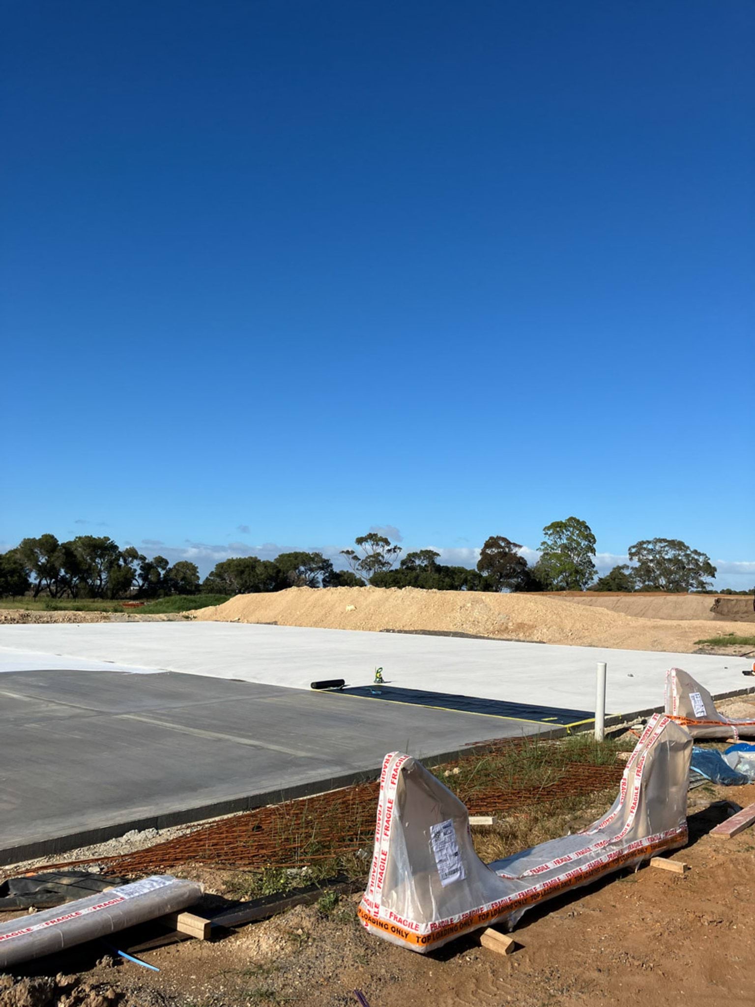 Photo of outdoor area under construction